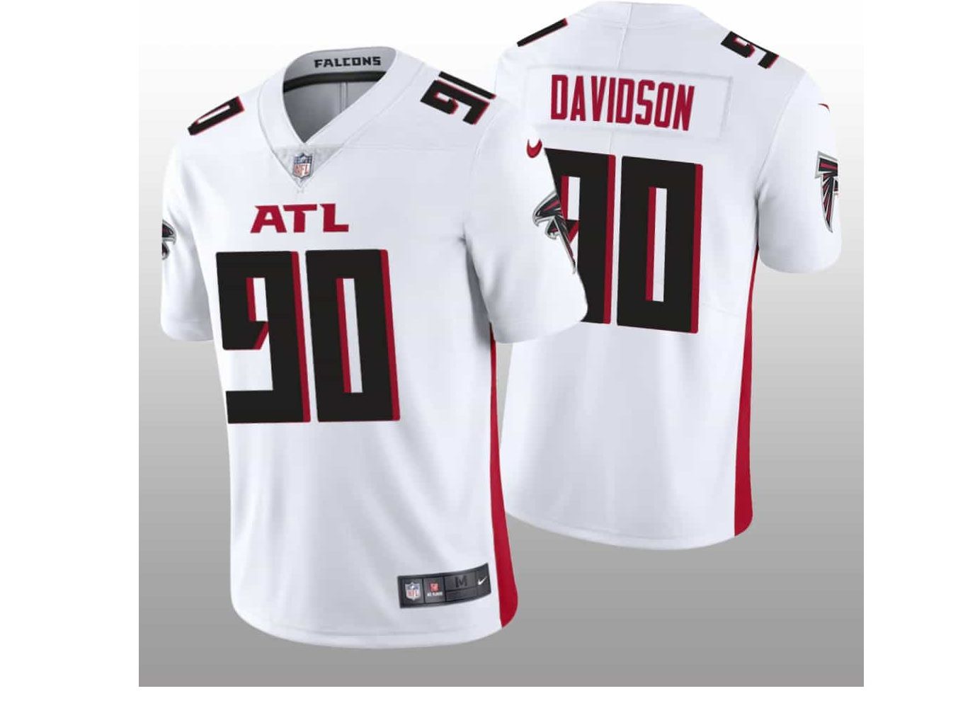 Men Atlanta Falcons #90 Marlon Davidson Nike White Player Game NFL Jersey->atlanta falcons->NFL Jersey